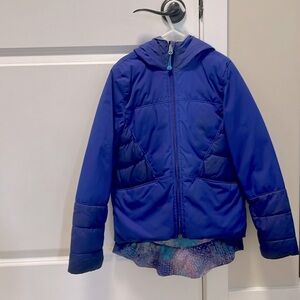 Lululemon / Ivivva girls puffer jacket. The zipper is a bit damaged .Ivivva